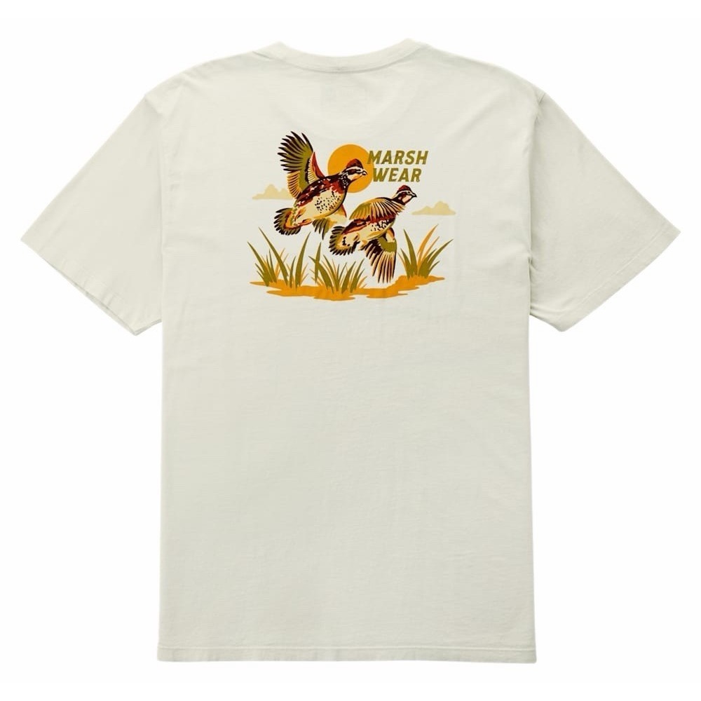 Marsh Wear Mens‎ Heritage Quail SS Med Cotton Short Sleeve Logo Graphic NWT